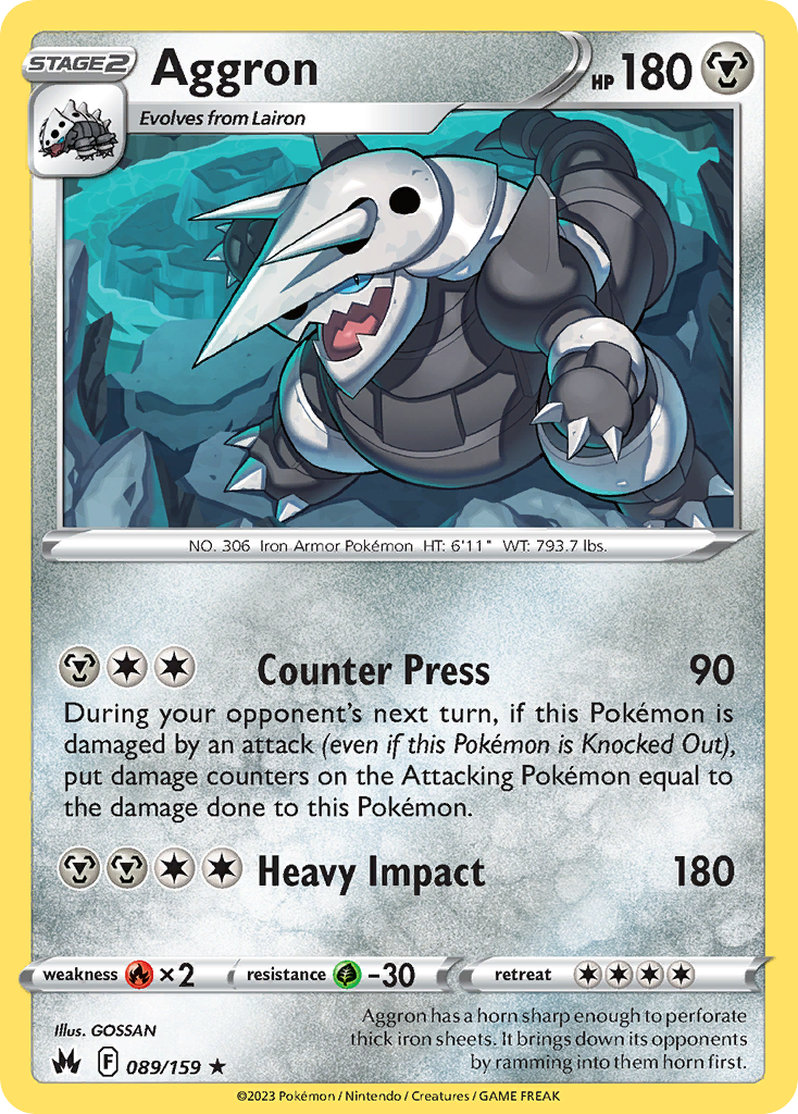 Aggron Pokémon card