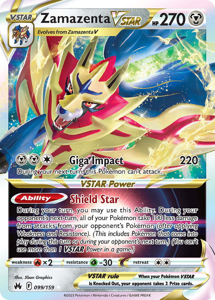 Zamazenta VSTAR Pokémon card