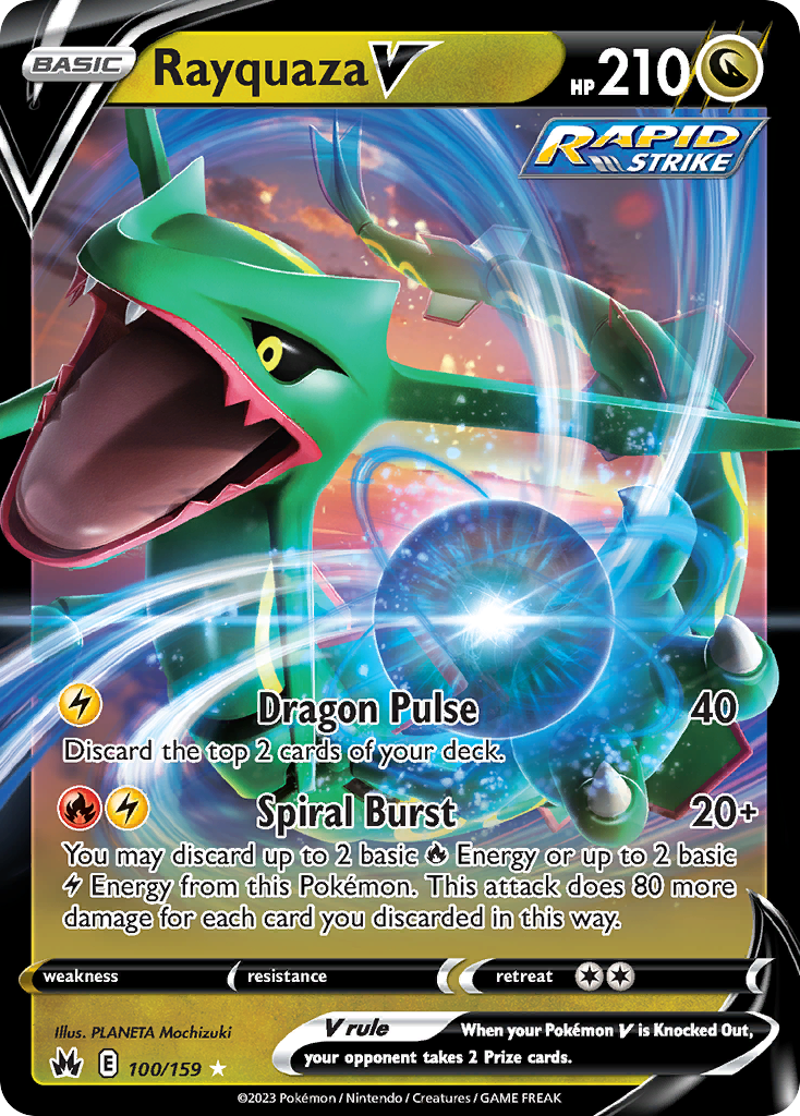 Rayquaza V Pokémon card