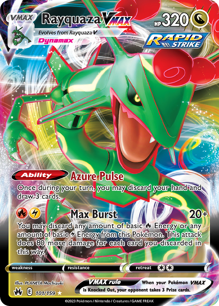 Rayquaza VMAX Pokémon card
