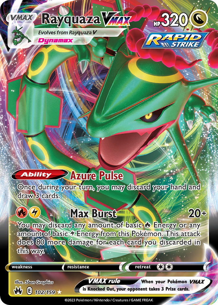 Rayquaza VMAX Pokémon card