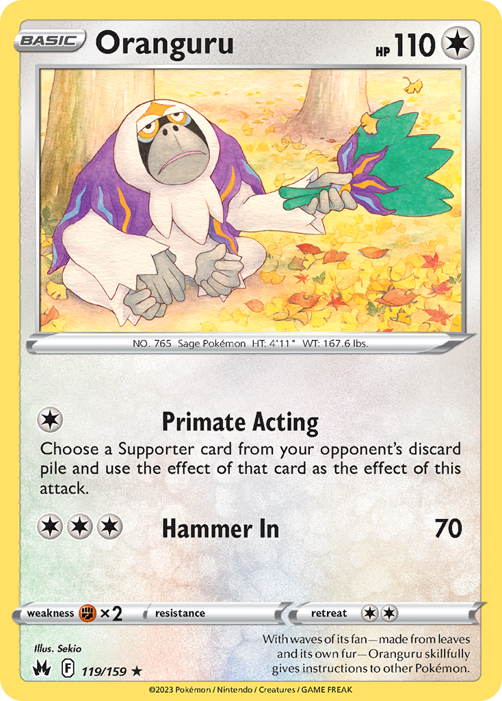 Oranguru Pokémon card