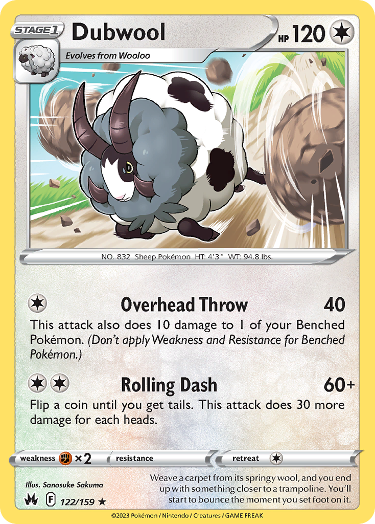 Dubwool Pokémon card