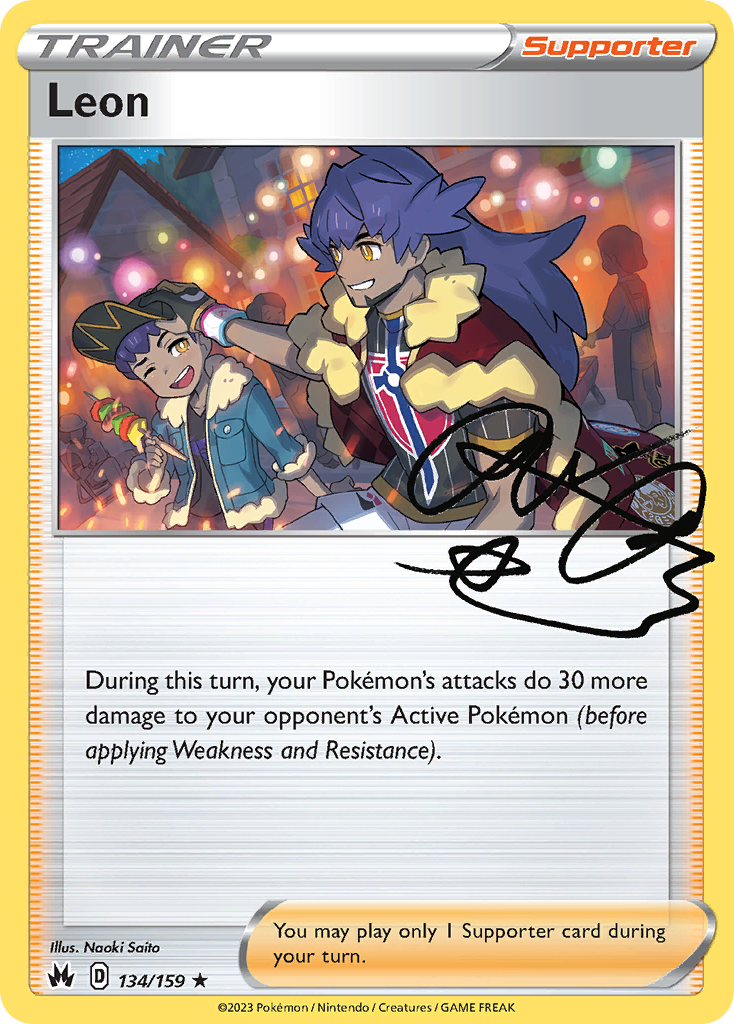 Leon Pokémon card