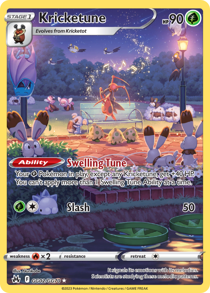 Kricketune Pokémon card