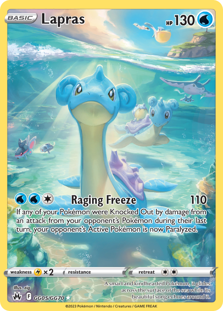 Lapras Pokémon card
