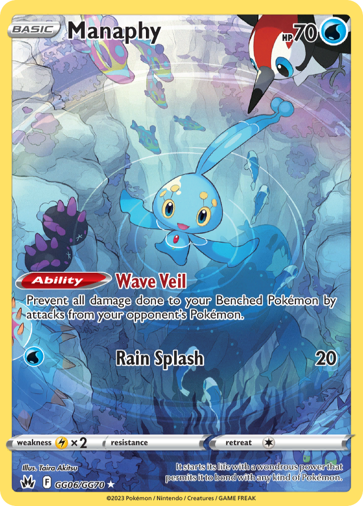 Manaphy Pokémon card