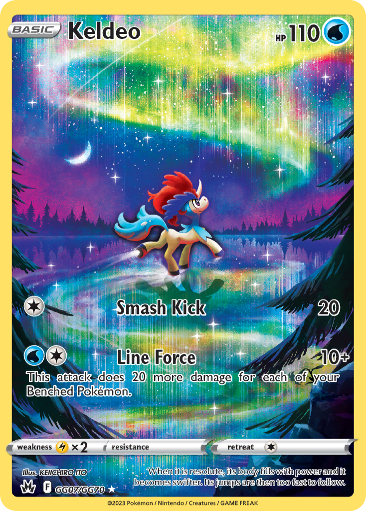 Keldeo Pokémon card