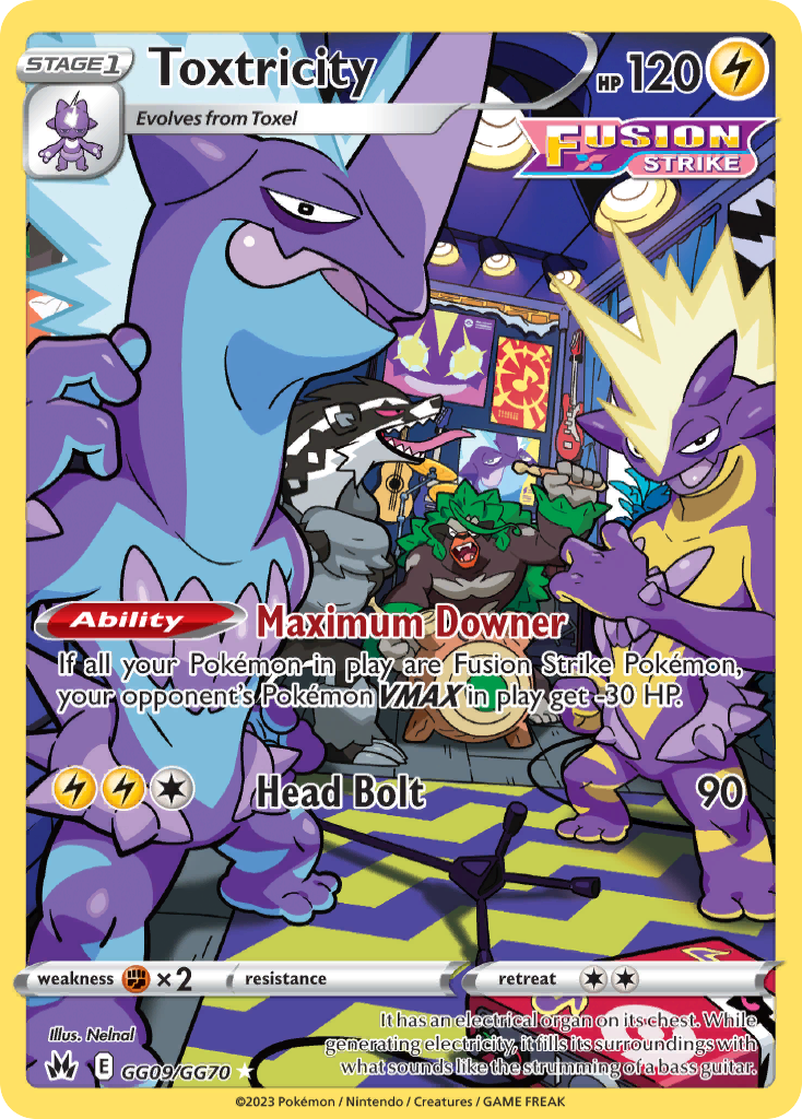 Toxtricity Pokémon card