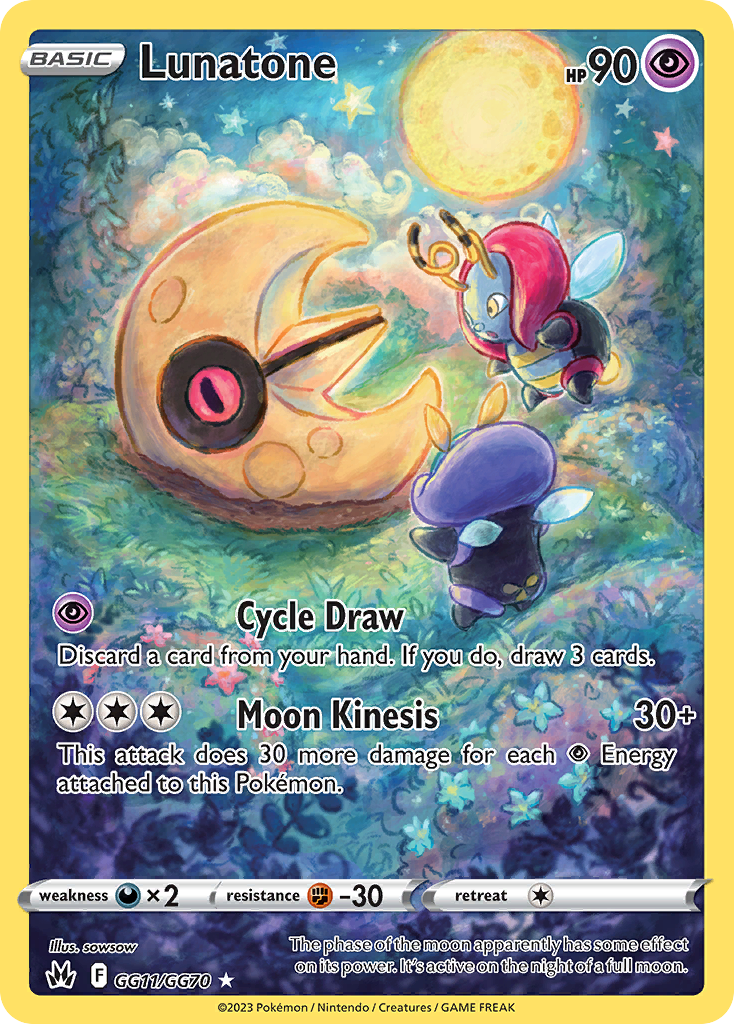 Lunatone Pokémon card