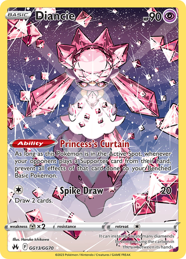 Diancie Pokémon card