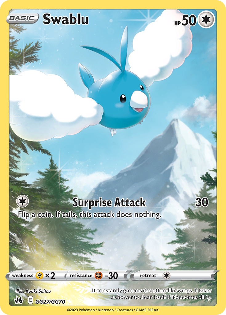 Swablu Pokémon card