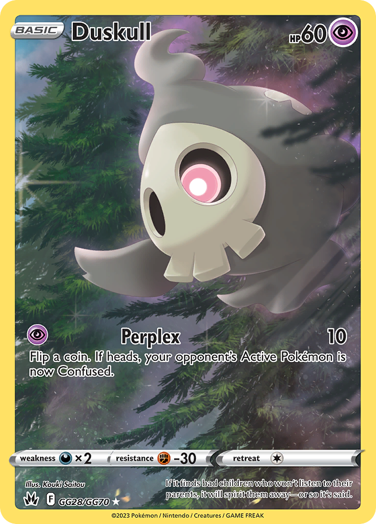 Duskull Pokémon card
