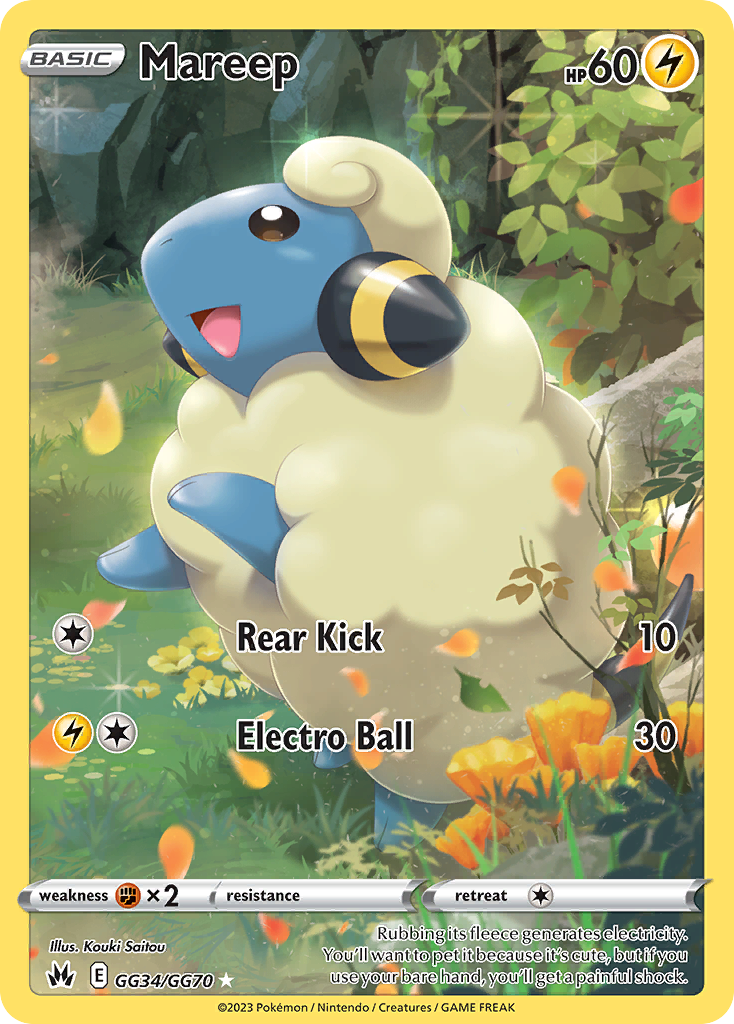 Mareep Pokémon card