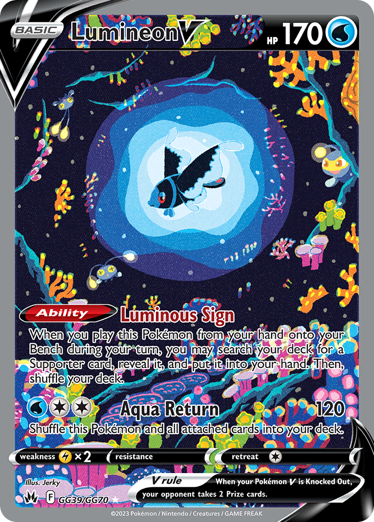 Lumineon V Pokémon card