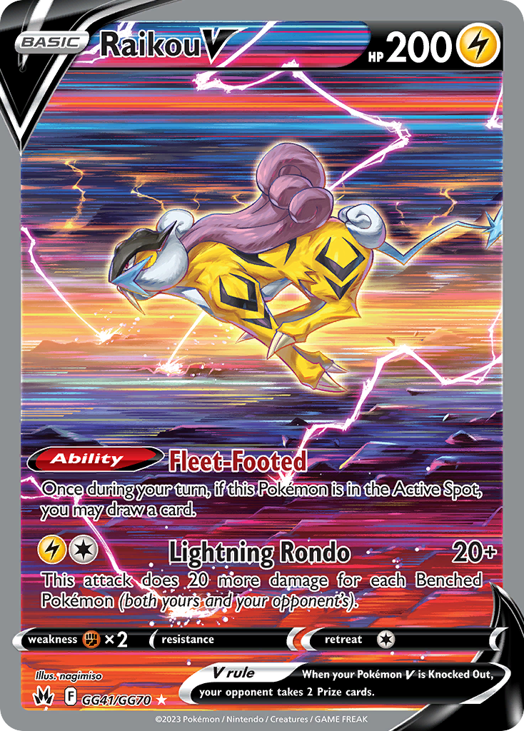 Raikou V Pokémon card