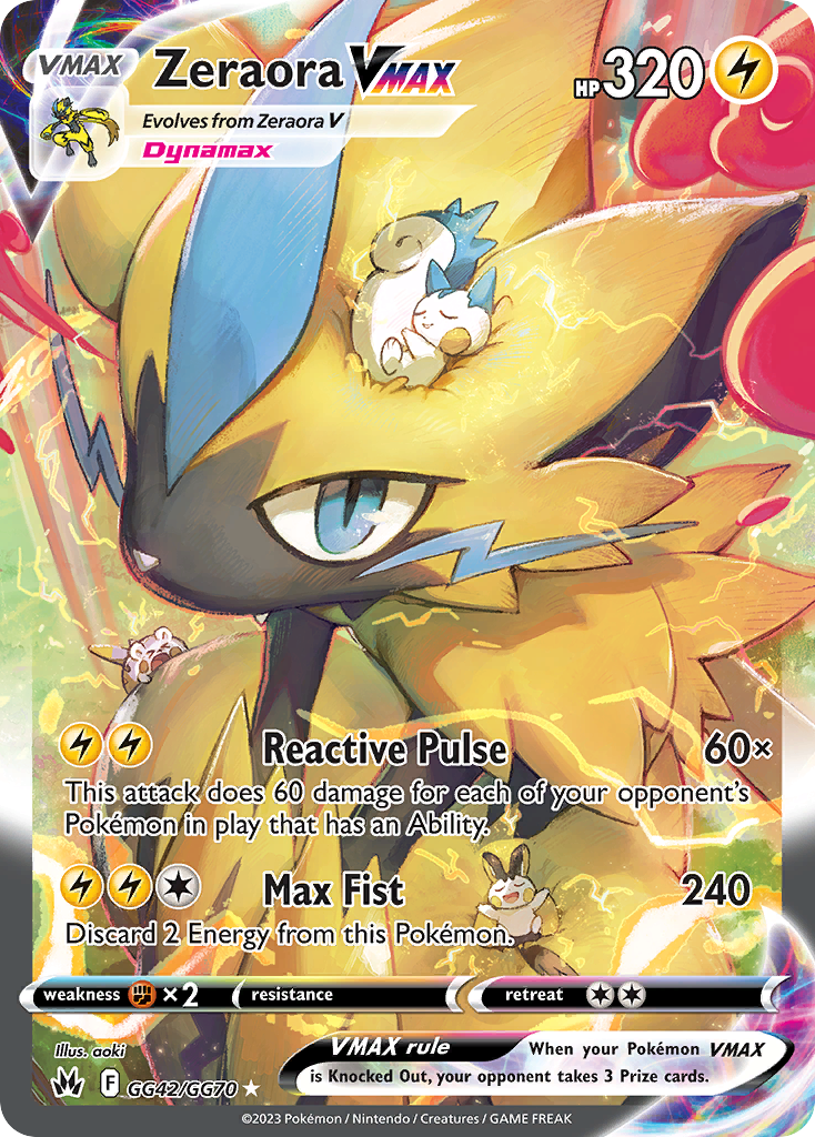 Zeraora VMAX Pokémon card