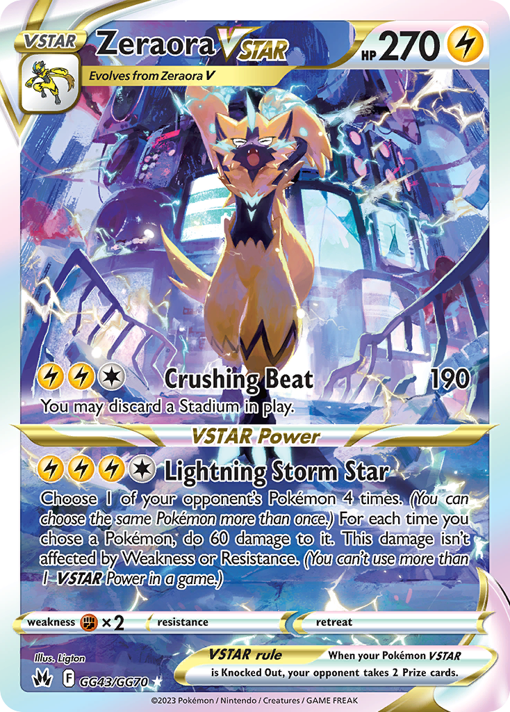 Zeraora VSTAR Pokémon card