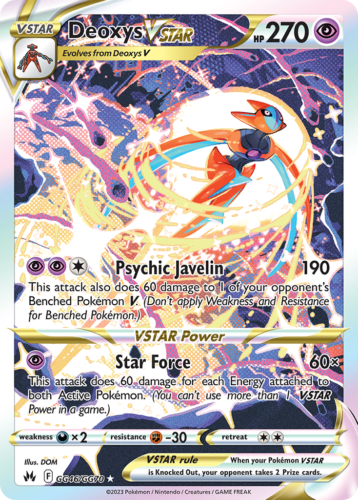 Deoxys VSTAR Pokémon card