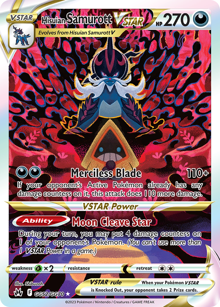 Hisuian Samurott VSTAR Pokémon card