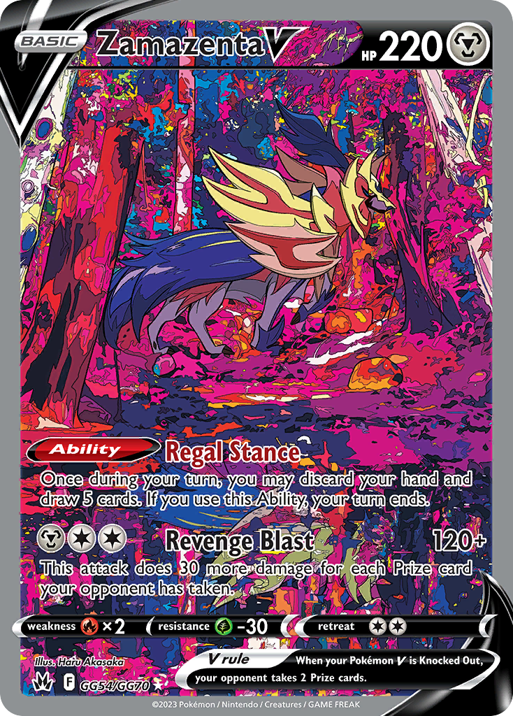 Zamazenta V Pokémon card