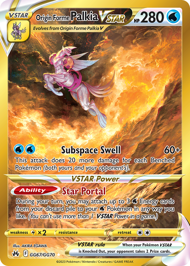 Origin Forme Palkia VSTAR Pokémon card