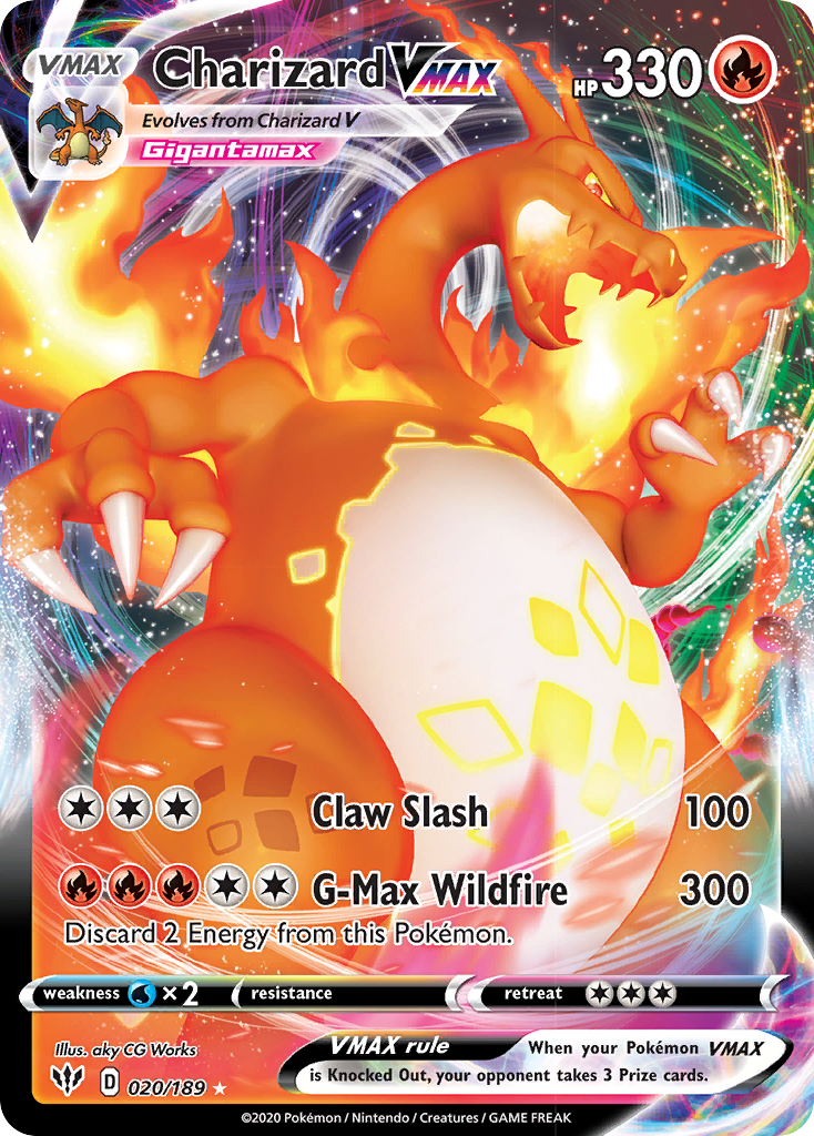 Charizard VMAX Pokémon card