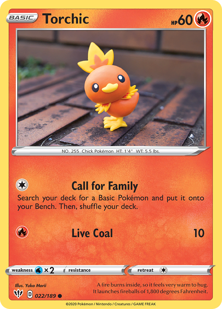 Torchic Pokémon card