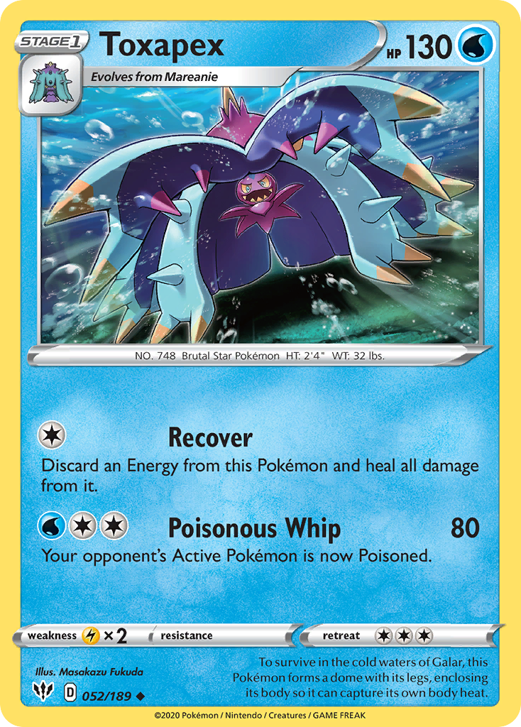 Toxapex Pokémon card