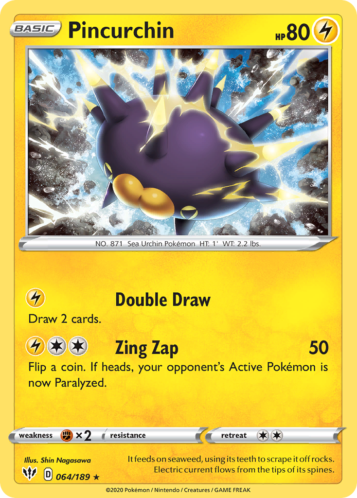 Pincurchin Pokémon card