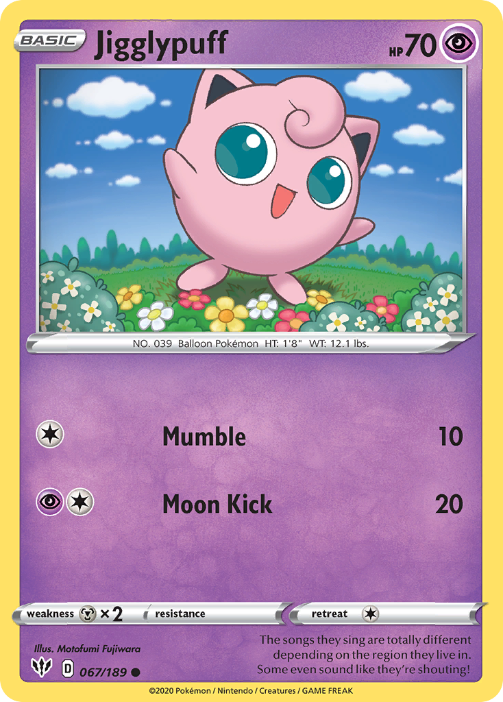 Jigglypuff Pokémon card