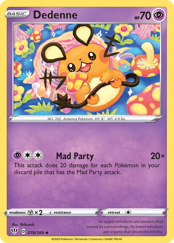 Dedenne Pokémon card