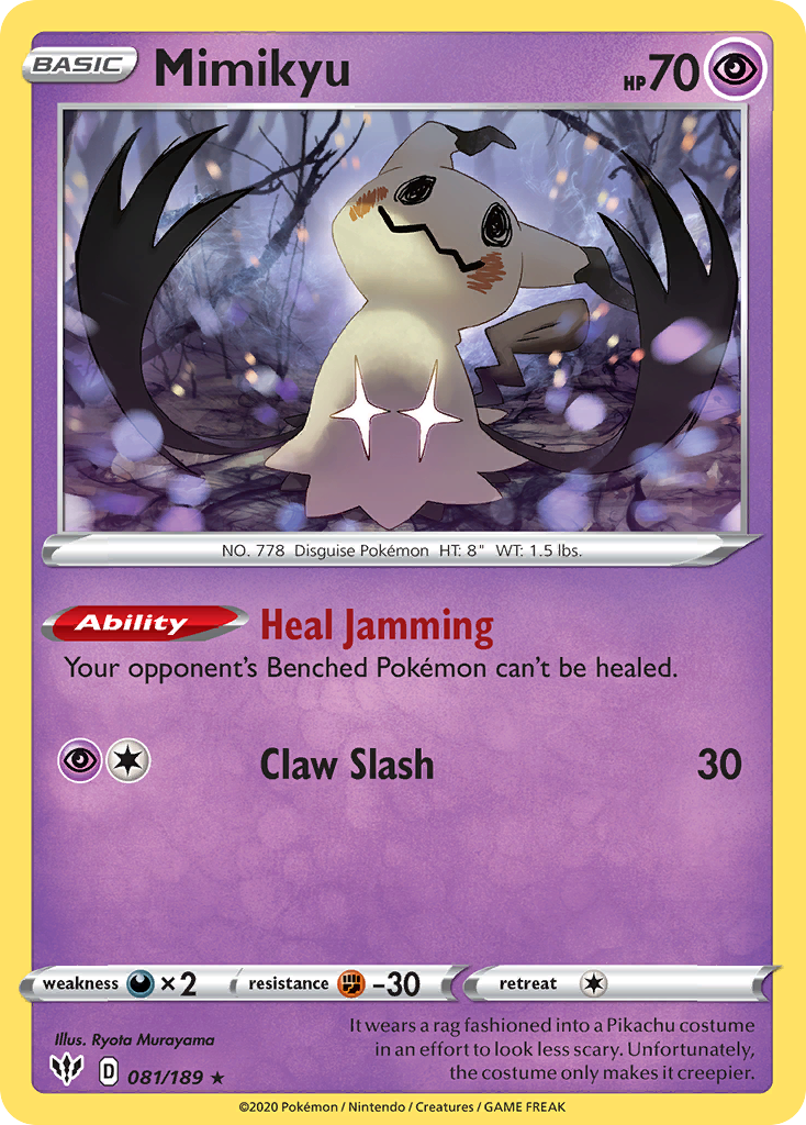 Mimikyu Pokémon card
