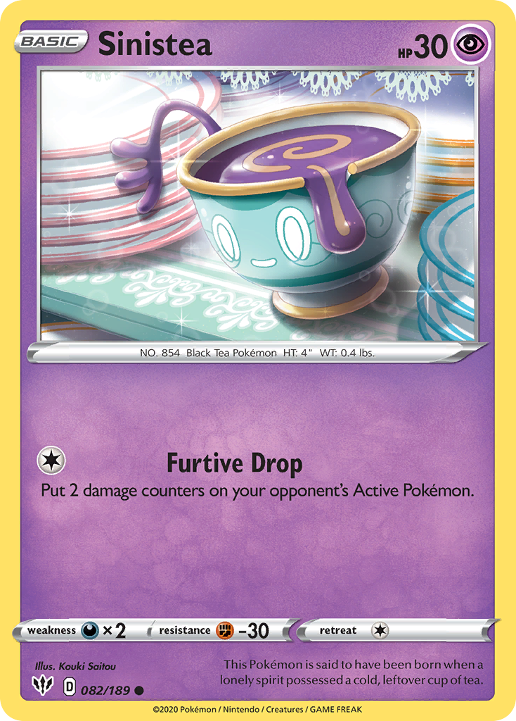 Sinistea Pokémon card
