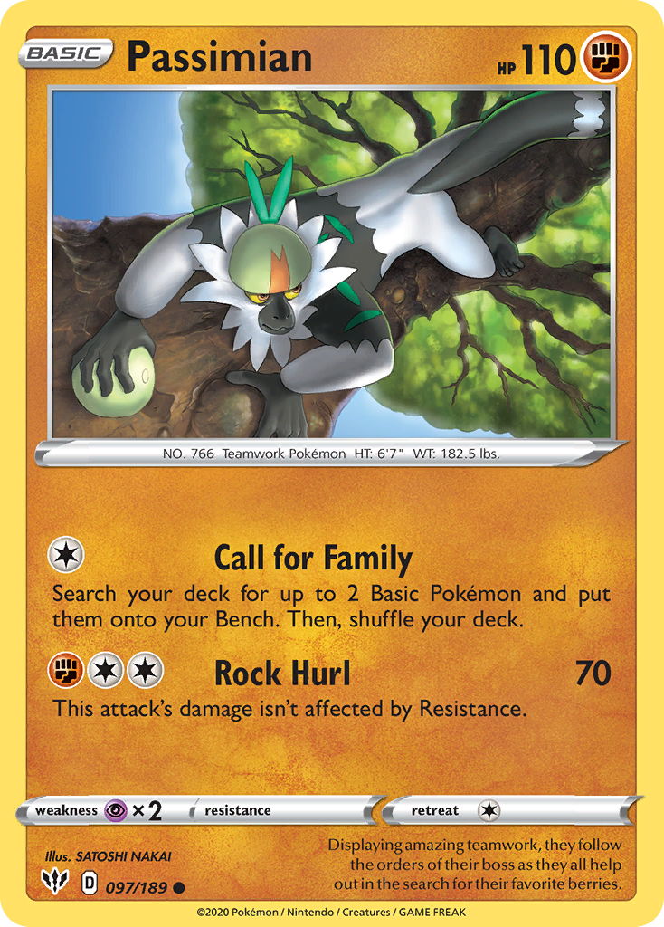 Passimian Pokémon card