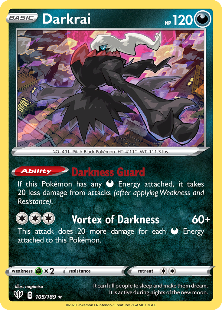 Darkrai Pokémon card