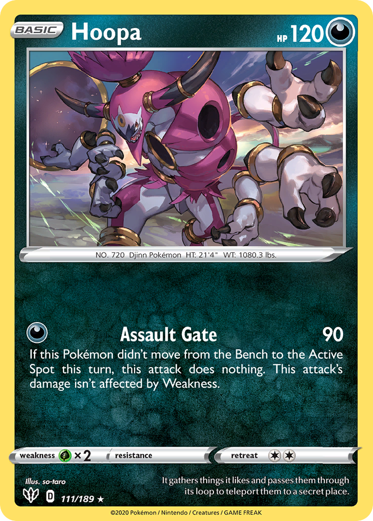 Hoopa Pokémon card