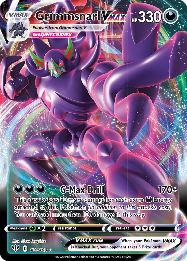 Grimmsnarl VMAX Pokémon card