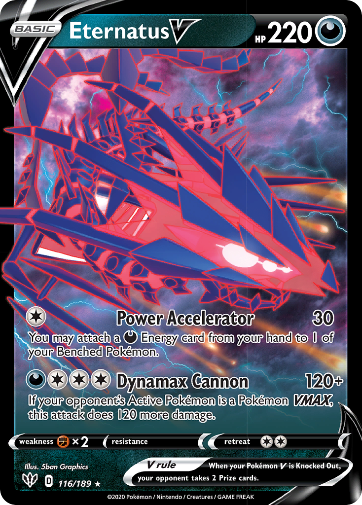 Eternatus V Pokémon card