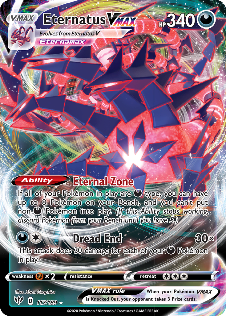 Eternatus VMAX Pokémon card