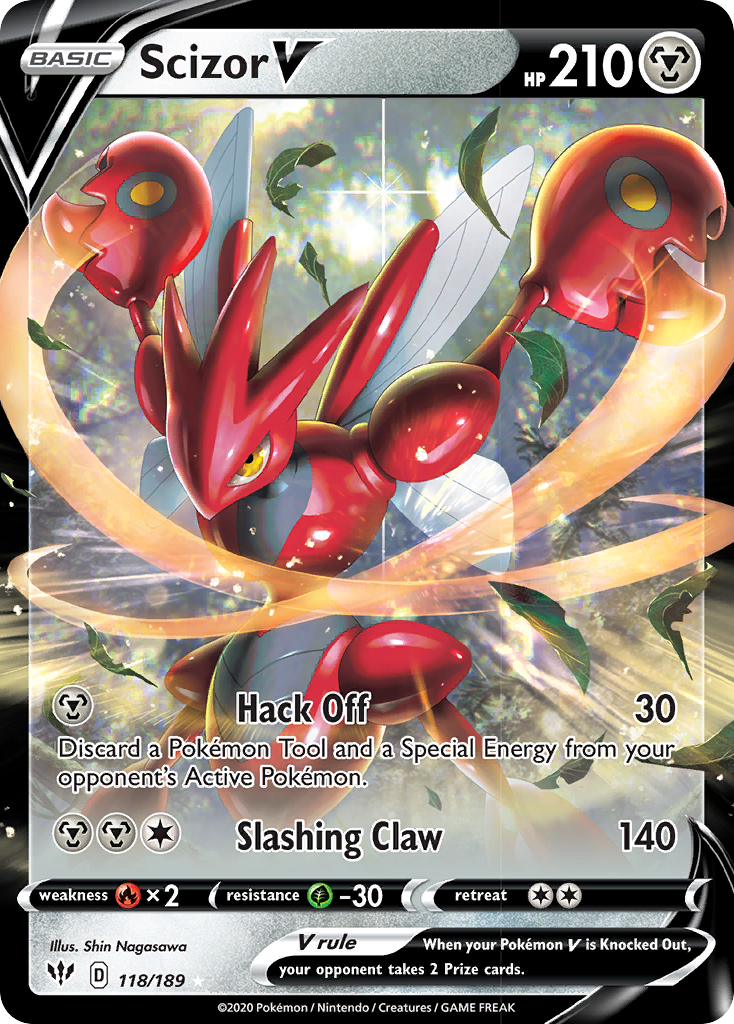Scizor V Pokémon card