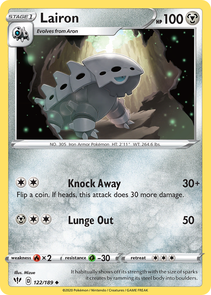 Lairon Pokémon card