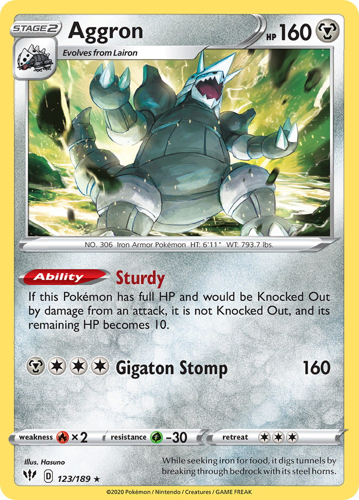 Aggron Pokémon card