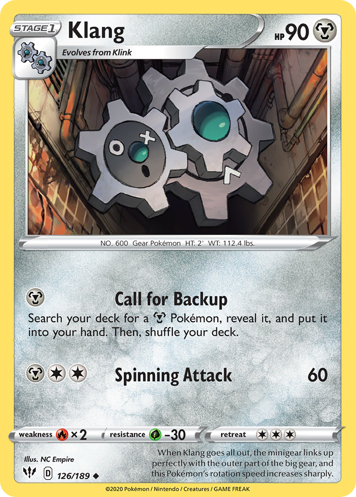 Klang Pokémon card