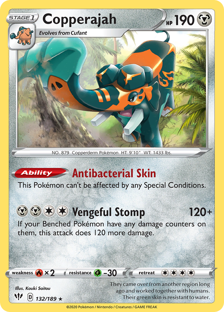 Copperajah Pokémon card