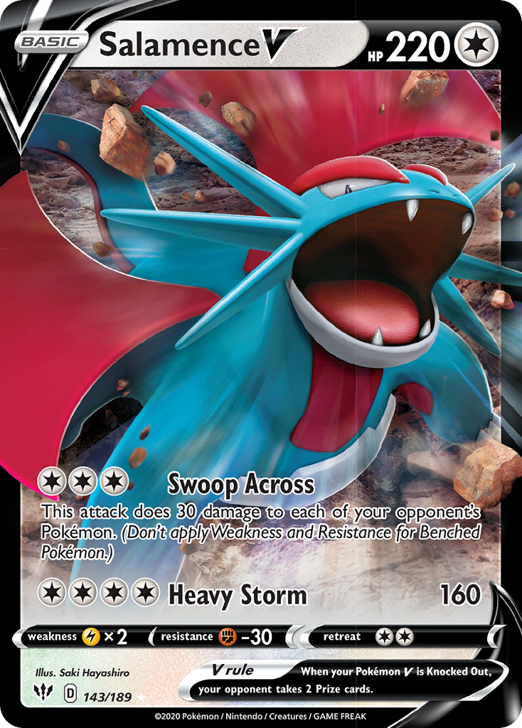 Salamence V Pokémon card