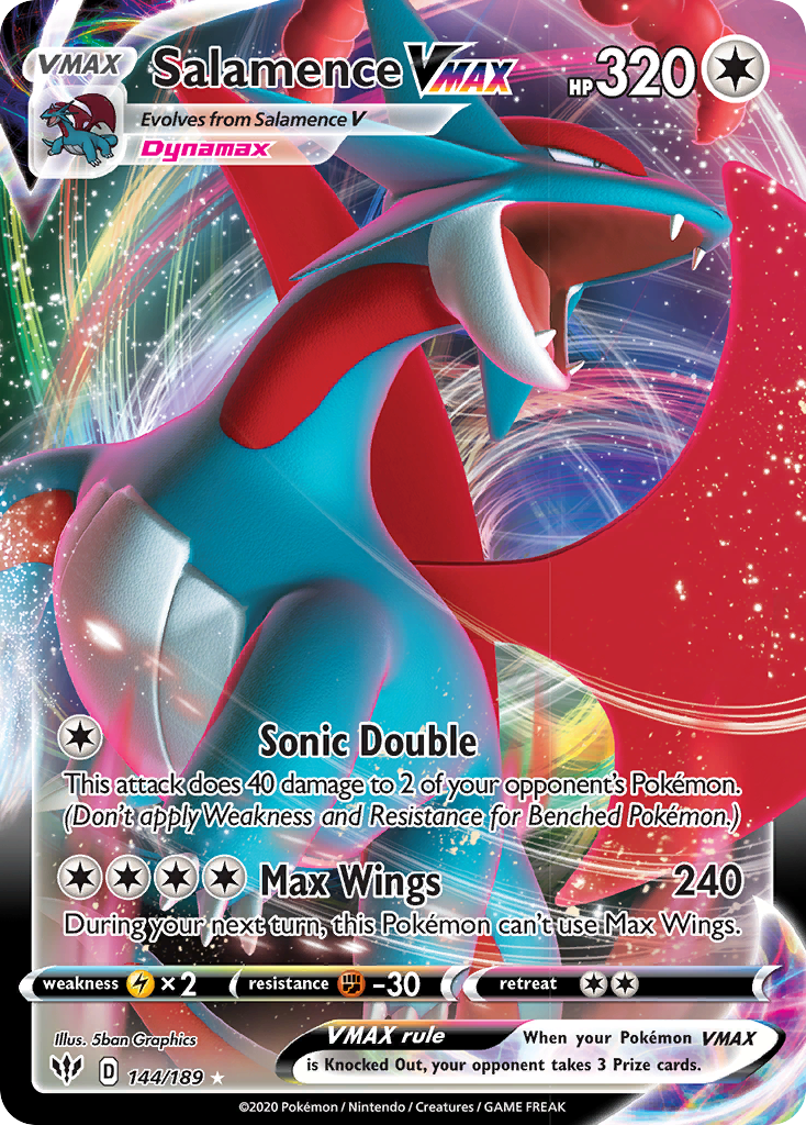 Salamence VMAX Pokémon card