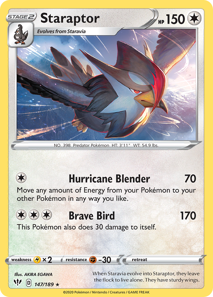 Staraptor Pokémon card