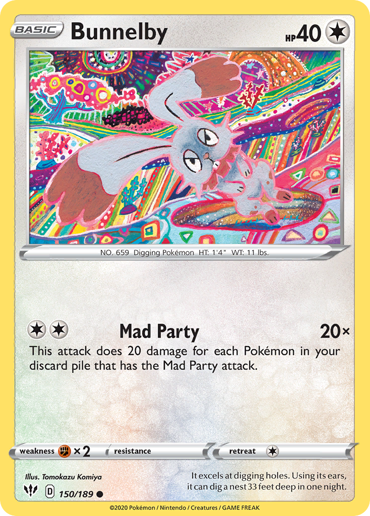 Bunnelby Pokémon card