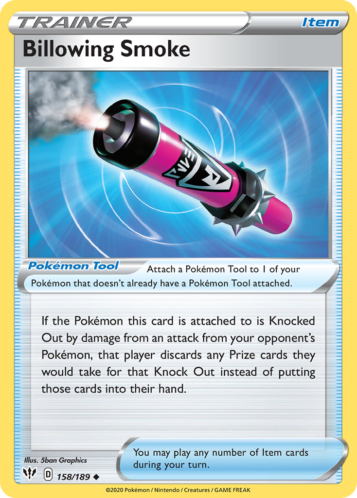 Billowing Smoke Pokémon card
